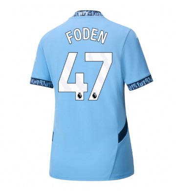 Manchester City Phil Foden #47 Hjemmebanetrøje Dame 2024-25 Kort ærmer